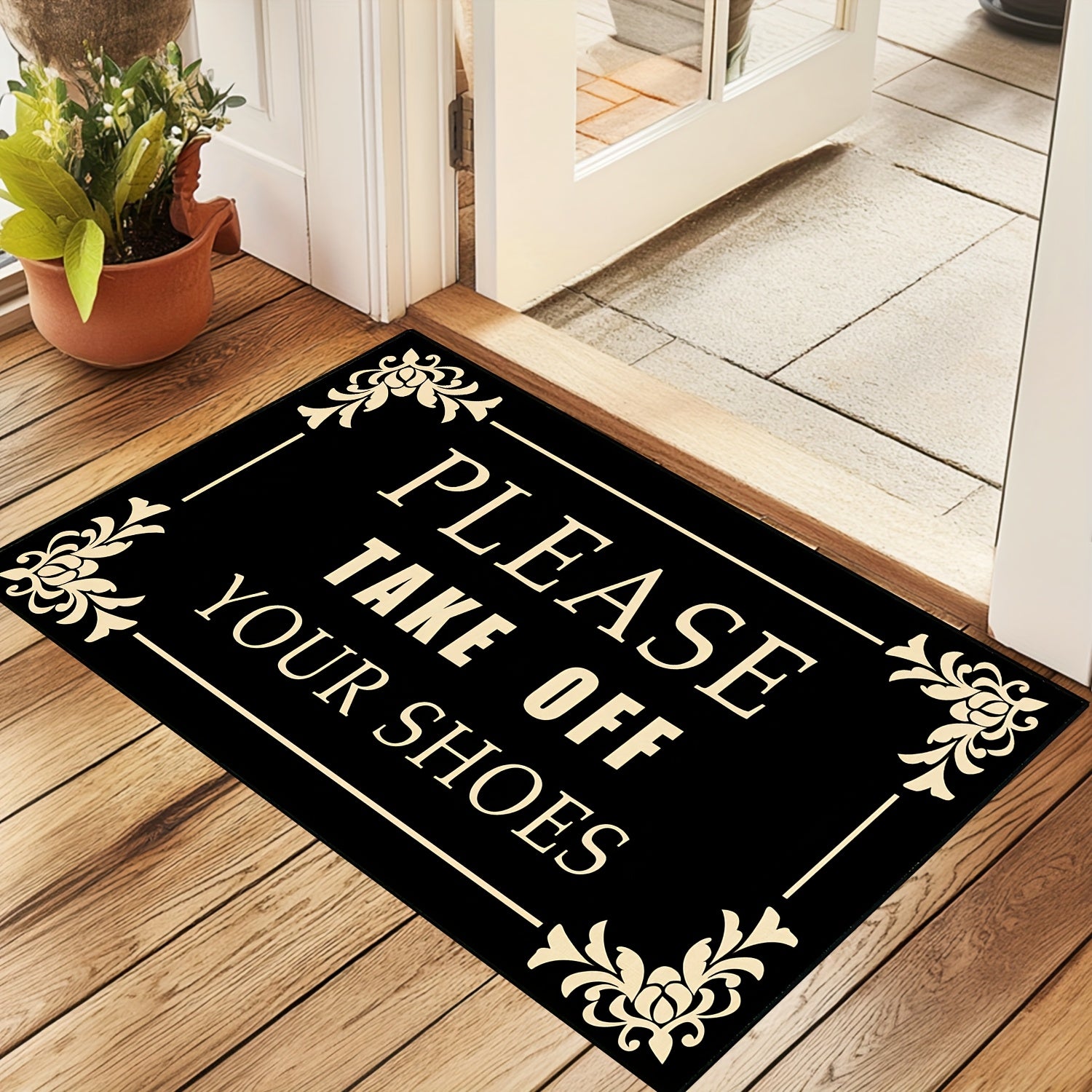 TEMU Your Shoes Doormats Entrance Carpet Non-slip Floor Mats Indoor Use Home Decor