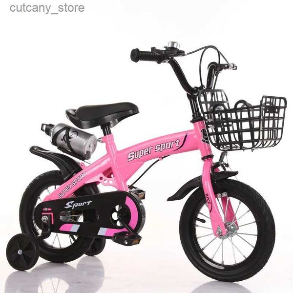 Bikes Ride-Ons Cycg City Children Bicyc 12-18 Inch Boy Flash Wheel 2-9 Years Old Baby Adjustab with Kett Seat Durab New Dropshipping L240319
