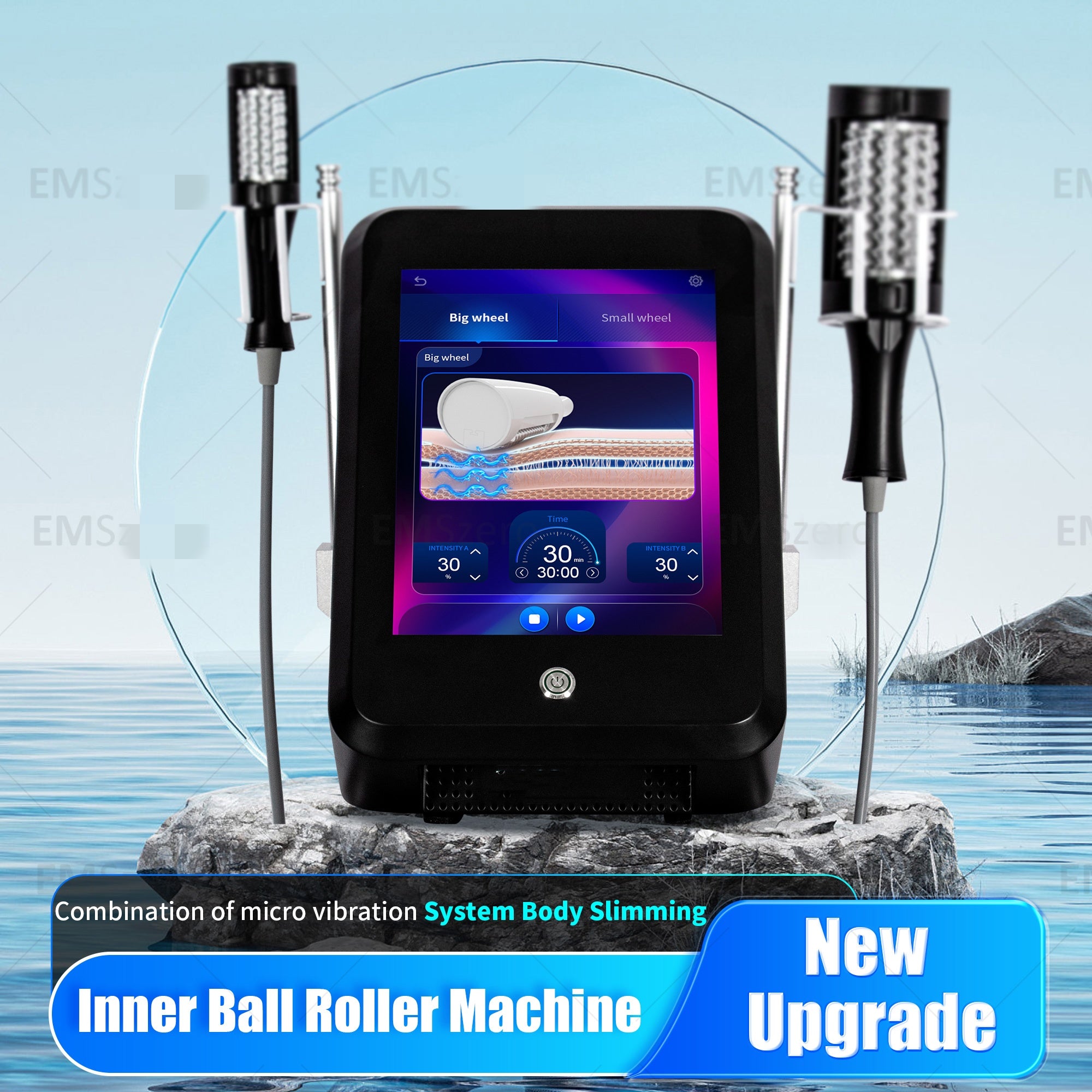 200HZ Slimming Cellulite Reduction Roller Infrared Vacuum Massage Beauty Machine 6000W Inner Ball Roller for Body Care
