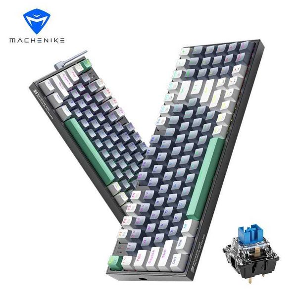 Keyboards New! K500 Mechanical Keyboard Wired Gaming Keyboard Hot Swappable 94 Keys with RGB BackLight for Mac Windows Desktop z250209