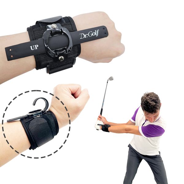 Dr. Golf Chipping and Pitching Swing Training Aid Wristband Improve Your Golf Skill Detect Your Incorrect Swing Wrist Action Simple High Eff