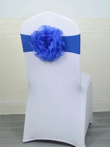 10 chairs with ties satin straps large floral seats with bow belts used for el banquets weddings and event decoration 241113