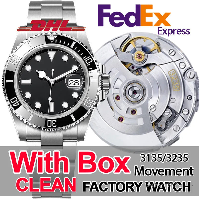 Men Designer Watches High Quality montre Top CLean factory Mens Watch Automatic nical 3235 movement Ceramic Bezel Diving Luminous With box