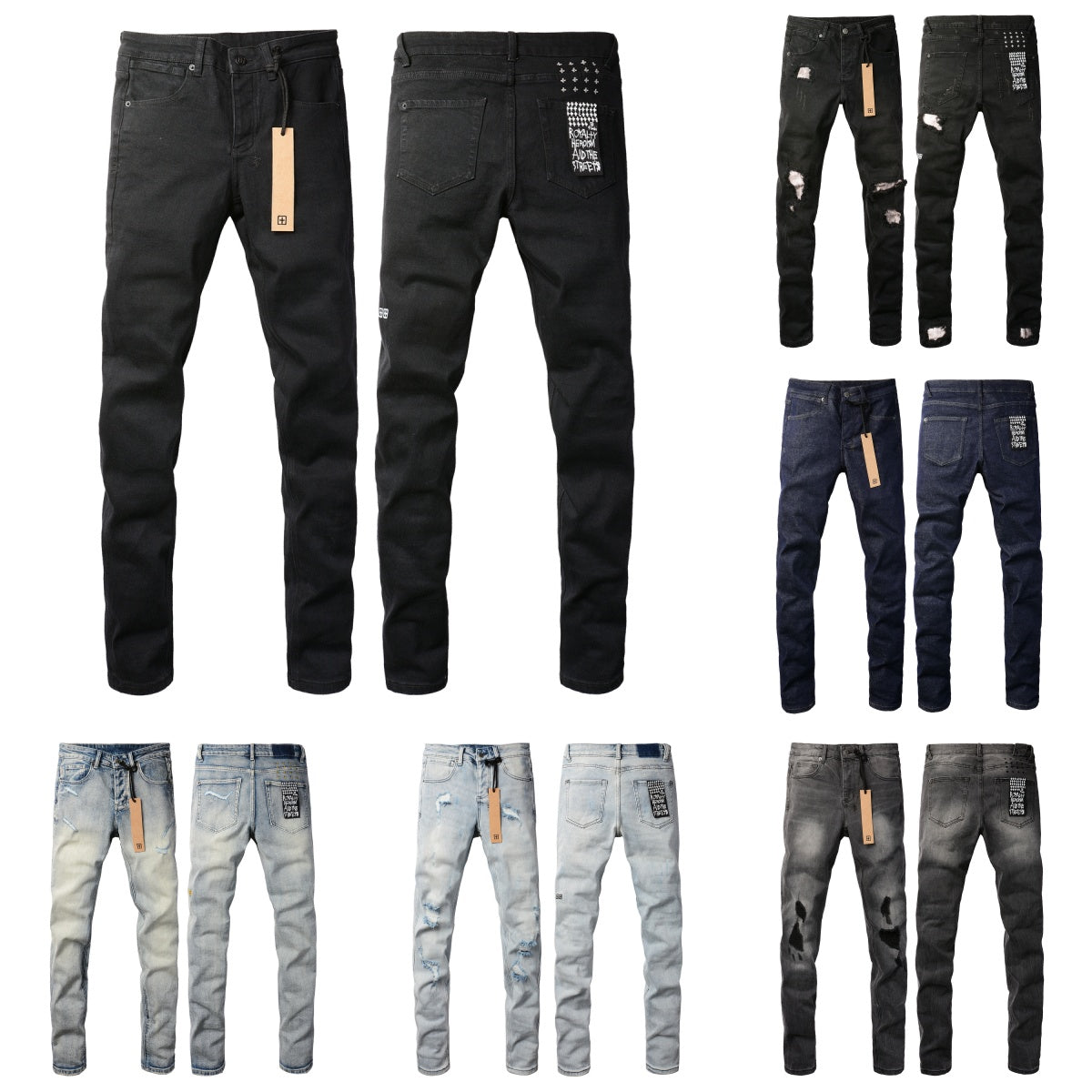designer jeans ksubi jeans high waist Ksubi men&#039;s jeans Ripped High Street Jeans Retro Paint Spot Patch Hole Denim Streetwear silm Feet Micro E