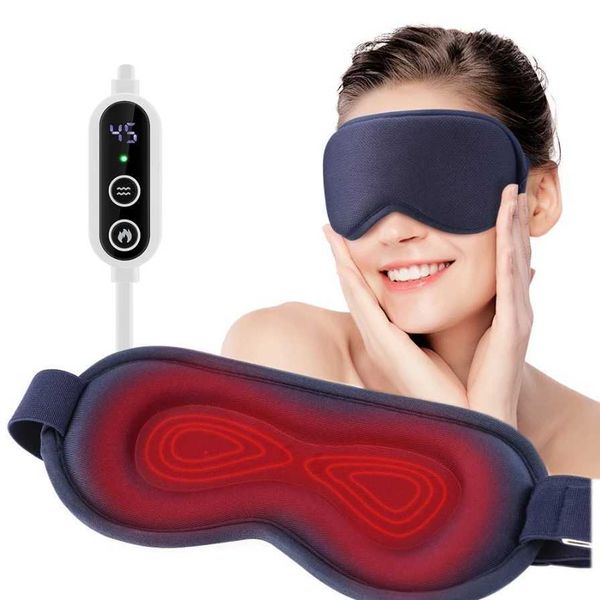 Reusable USB electric steam hot eye mask 3D thermal compression therapy eye care massager to relieve fatigue dry eyes and sleep W241213