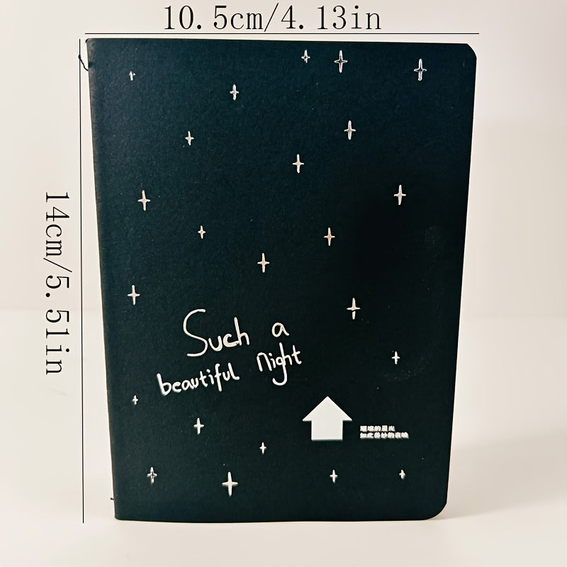 TEMU A Notebook With 60 Pages Of Black Paper, 56k Sketch And Doodle Notebook, Suitable For Drawing, Office, School Stationery Gifts, Study Supplies,