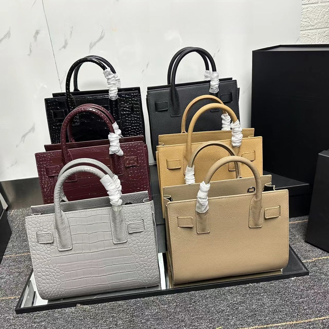 Designer Nano Sac De Jour Bags Most Popular Crocodile Grain Fashion Bag Women Luxury Genuine Matte Leather Handbag Shoulder Handbags Purse YB118