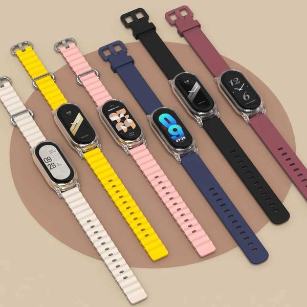 New Arrival Mi Band 8 Smart Band 9 Silicone Wah Bracelet Waterproof Smartwah Replacement MiBand 8 Correa Z241115
