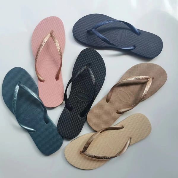 2024 new summer outerwear women flip flops Havana Brazilian beach slippers