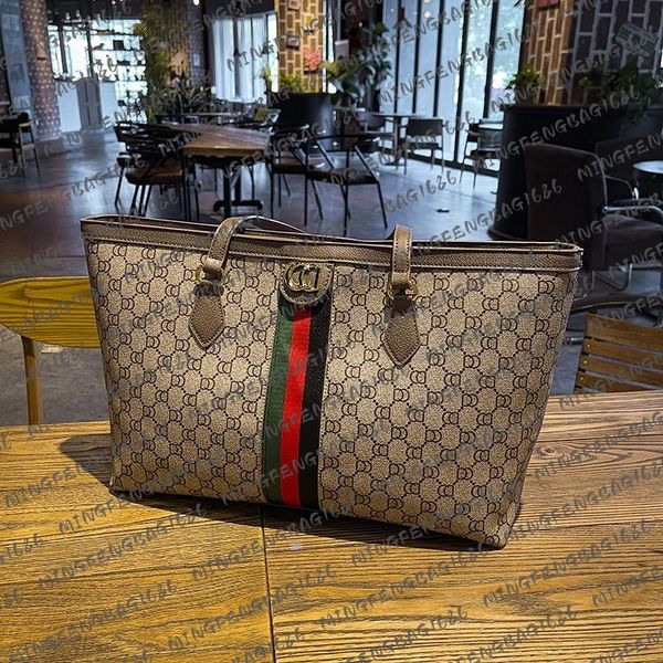 women designer bag classic ophidia tote bag leather canvas handbag lady casual shopping messenger cross body satchel g vintage shoulder bag