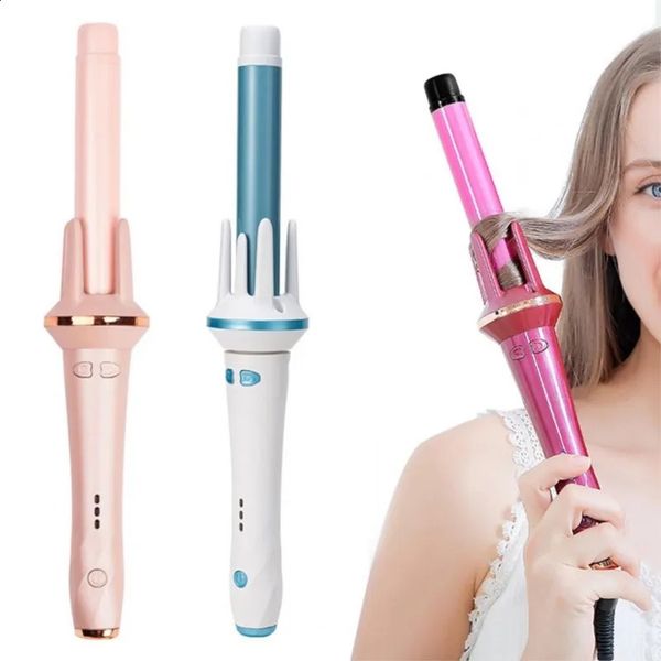 Curling Irons Automatic Curling Iron Professional Rotating Hair Curler Negative Ion Hair Care Styling Tools Electric Ceramic Curling Wand 24
