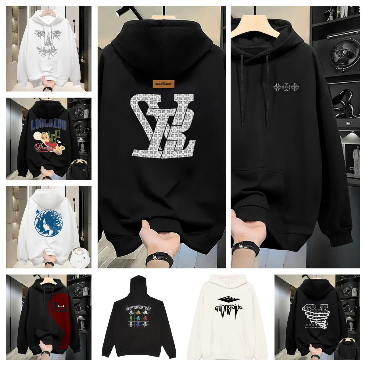 Designer hoodie Men zip up Jackets Oversized luxury Brand thicken Loose Vintage pure cotton Top Sweatshirt Women Streetwear Sweatshirt hoodies desig