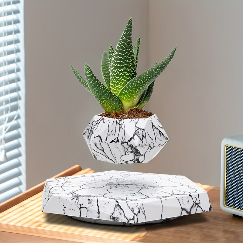 TEMU Levitating Plant Pot, Floating Plant Pot For Small Plants. Levitating Decor For .magnetic Floating Levitating Flower Pot, Unique Gifts For