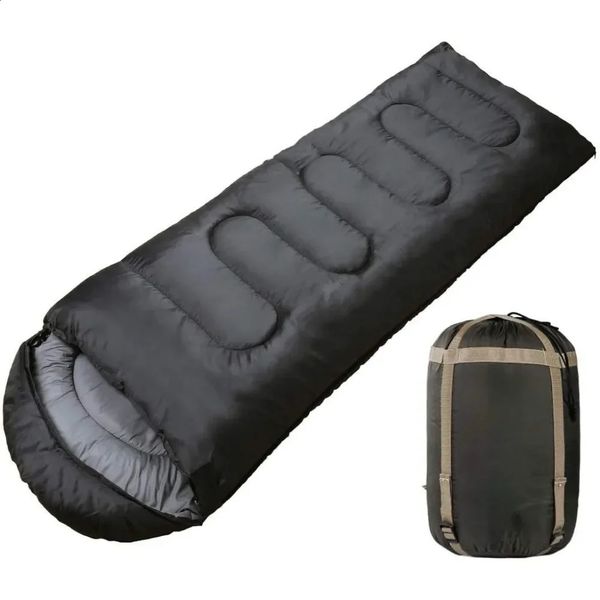 Sleeping Bag with Compression Sack 4Seasons Warm Cold Weather Lightweight for Adults Kids OutdoorCamping Waterproof 240820