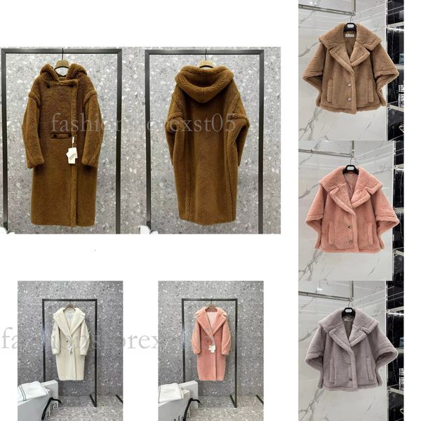 winter jacket women&#039;s coat parkas coat cashmere warm designer fashion winter women elegant teddy bear outline grain wool medium long