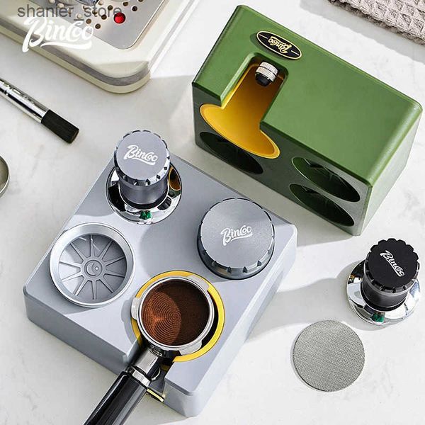 Coffee Tea Sets BINCOO coffee powder dispenser base Italian multifunctional storage equipment press machine receiving ring Utensil set L2409