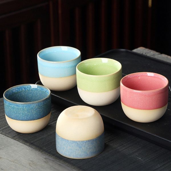 Tableware Water Mug Ceramic Tea Cup Kiln Change Porcelain Cups Pottery Drinkware For Gift Wholesale