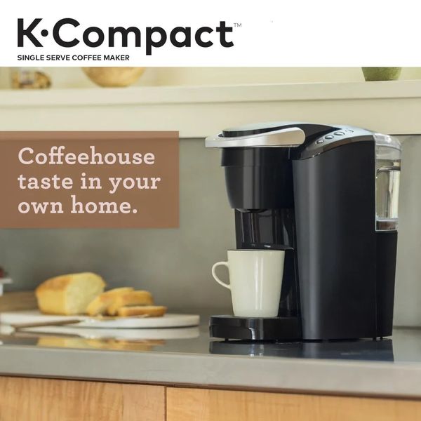 SingleServe KCup Pod Coffee Maker with Removable Drip Tray Kitchen 240116