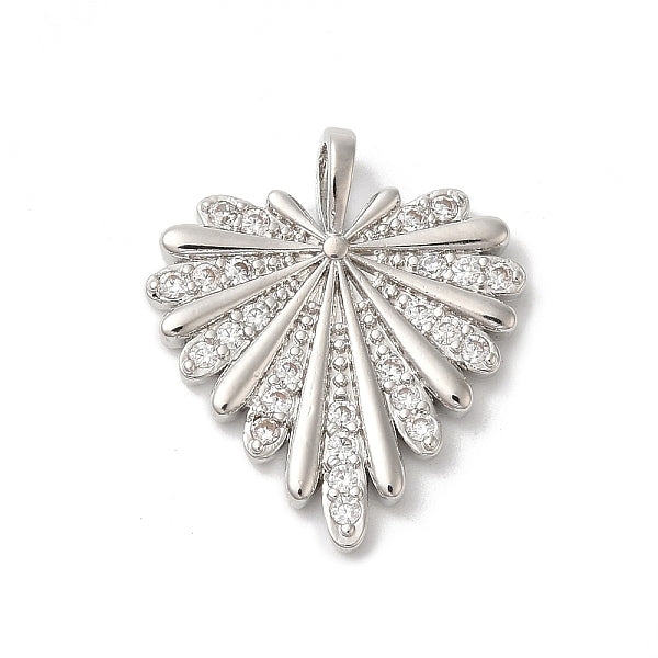 Placage de rack pendentifs en zircone cubique clair en laiton