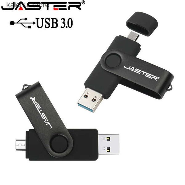 Cards JASTER OTG 3.0 USB flash drive suitable for Samsung smartphones and computers Memory Stick 64GB 32GB 16GB 128GB free adapter J241212