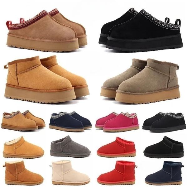 designer boots australia women Mini Snow Boots Winter Slippers Tasman Warm Shoes Australian Suede Woolen Womens Ankle Boot Fashion designer