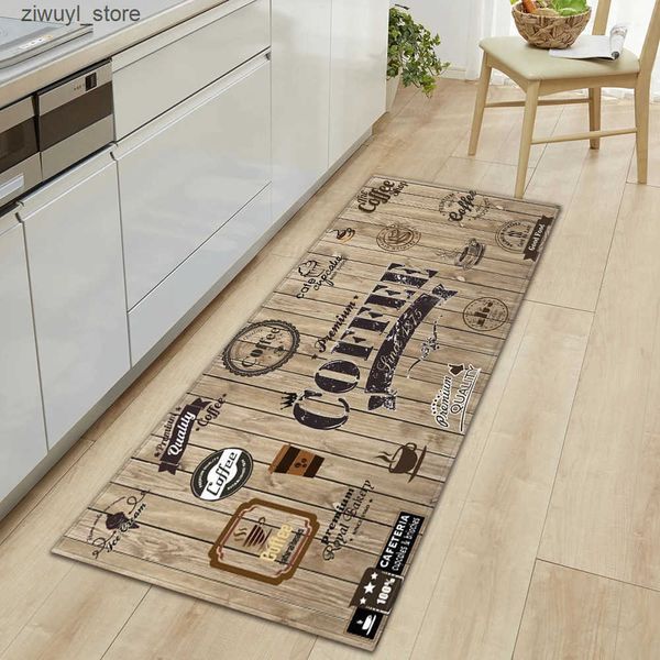 Carpets Coffee Kitchen Floor Mat Home Hallway Doormat Living Room Bedroom Balcony Decoration Carpet Bath Entrance Door Non-Slip Foot Rug L24