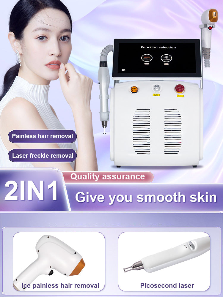 Diode Laser and Picosecond Laser 2 in 1 3500W Hair Removal Tattoo Removal Machine with 755nm 808nm 1064nm