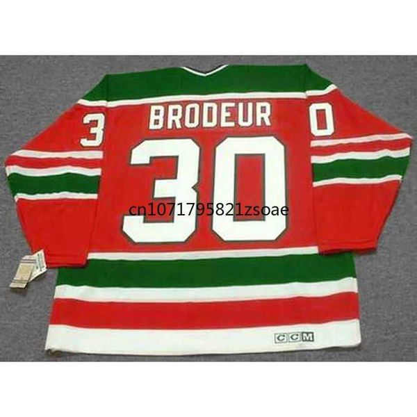 Fans Tops Tees Scott Stevens Jersey Vintage Ice Hockey Jersey USA 30 Martin Brodeur Jersey Full Seam Sweater Mens Size M-3XL Y240612JCJ0