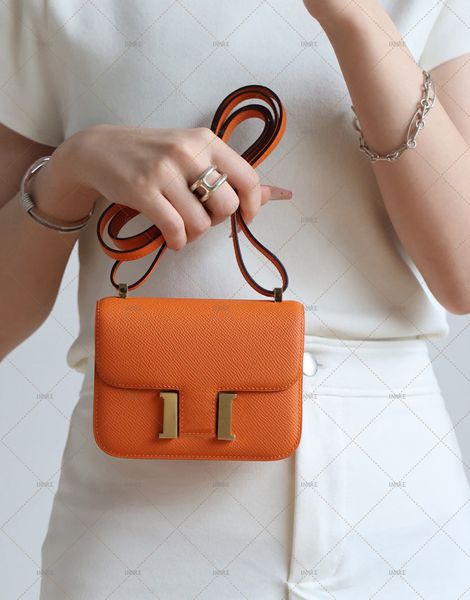 Mirror quality Bread Women Shoulder Bag Mini Handbag Striped Women Crossbody High Quality Original Leather Bags