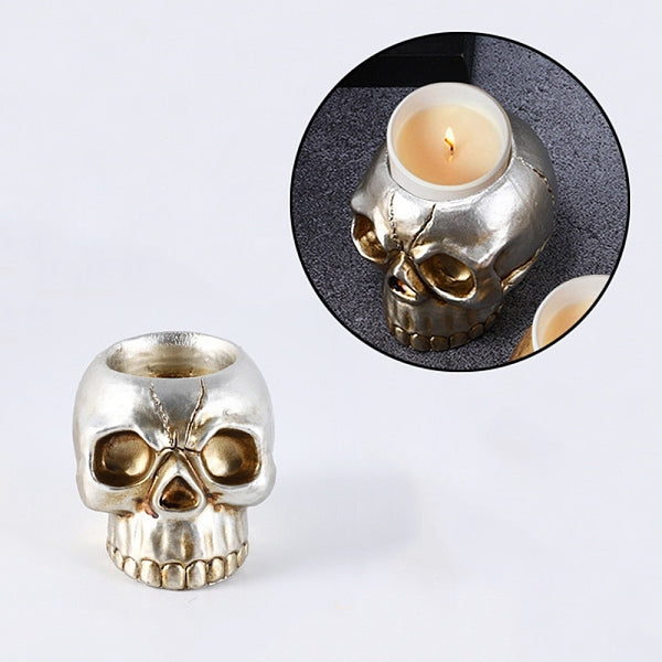 Halloween Skull Resin Candle Holders