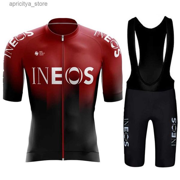 Cycling Shorts Summer Cycling Clothing 2024 Mens Mtb Pants INEOS Sports Set Shorts Ma Costume Bike Jersey Mens Sets Clothes Man Bib Uniform