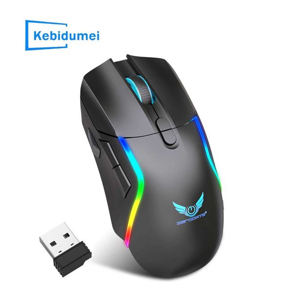 Mice 2.4G Bluetooth dual-mode wireless mouse RGB backlit charging mouse for e-sports games desktop computers laptops CL241230