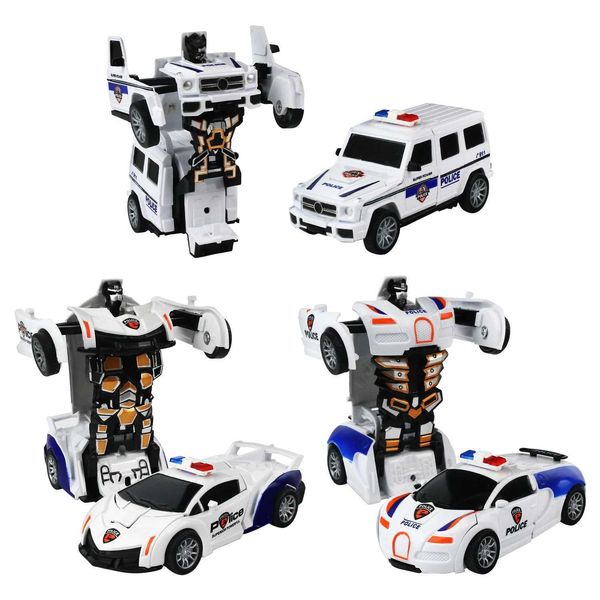 Electric-RC Car Simulation models of children colliding with transformable cars toy boys and infants colliding with one click transformable