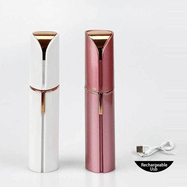 Epilator Usb Rechargeable Women&#039;s Mini Face Hair Removal Lipstick Shaver Electric Eyebrow Trimmer Remover Epilator for Women 230428