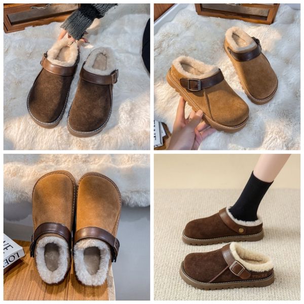 Lazy Man Newblance Meias chinelas fêmeas do lado de fora para New Yezzyzshoes outono e inverno e fogueira retro tudo fofo de cabeça grande a