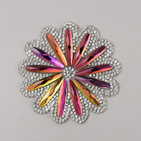 Toppe termoadesive-cucibili in tessuto con strass