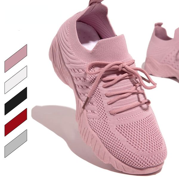 Plus Women s Size Dress Sneaker Tennis Woman Sport Gym Running Lace up Casual Shoes Mesh Breathable Zapatillas Mujer b Tenni Caual Shoe Meh