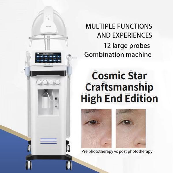 Grande conforto Fotodinâmico Máscara de oxigênio Revitalização da pele rejuvenescedor H2O2 Hydra Beauty Dermoabrasão Skin Bubble Cleansing D