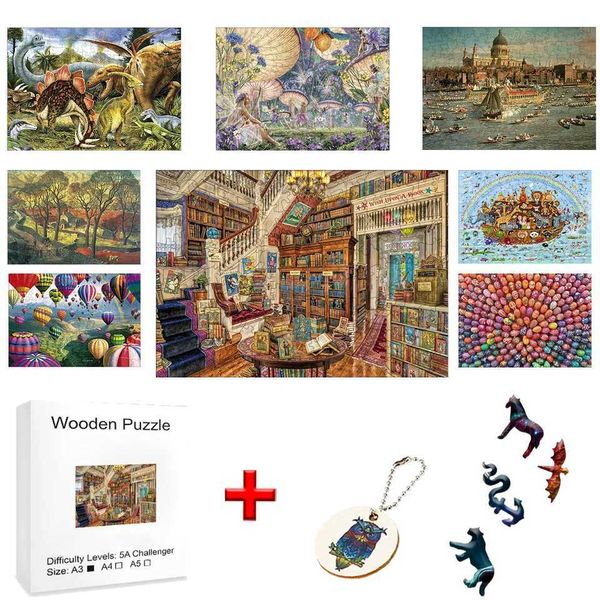 Children Toys Animal Puzzle Wood Kid Puzzl Toy Imitation Games 3d Puzzle for Adults Montessori Baby Educational Gift for Kids Y240812