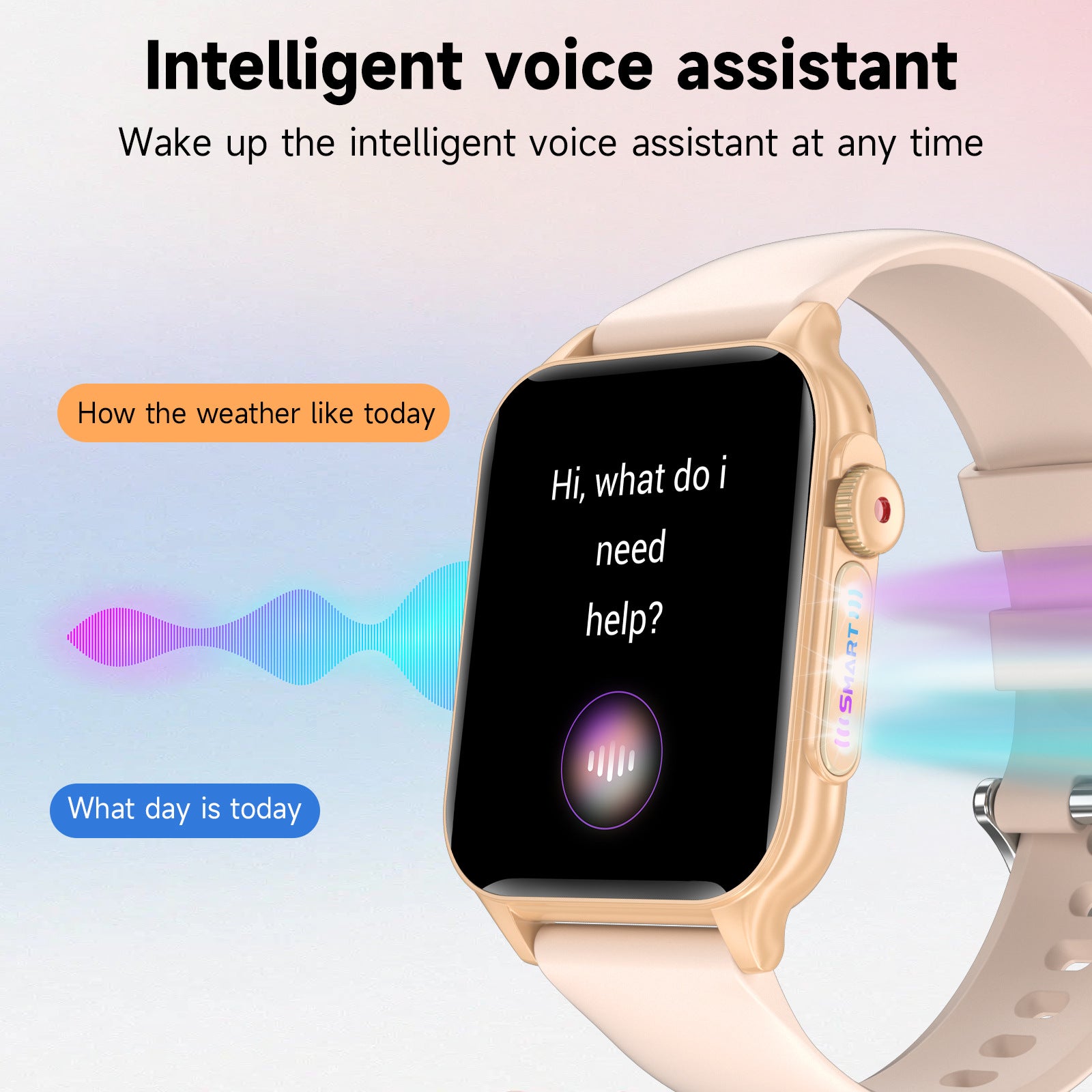 P6 Bluetooth Calling Smart Watch with 8 Light Effects, Heart Rate & SpO2 Monitor, Weather Updates, Music Control, Multi-Sport Modes - Fitness Smartw