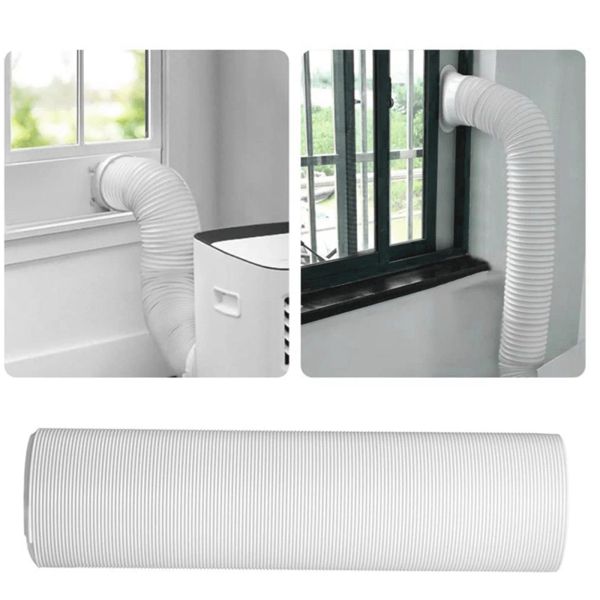 Air Conditioner Window Exhaust Hose Vent Kit Portable Mobile AC Vent Hose Baffle Set Lightweight Accessories for Sliding Window