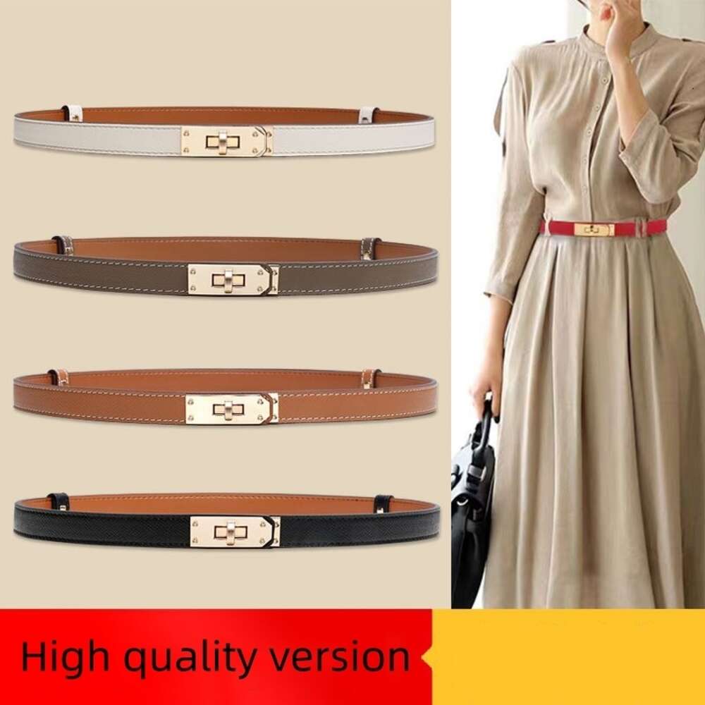 Designer Belt Women Luxury Fashion Leather Belt Width 1.8cm Fashion Buckle Classic Waist In With Dress Coat Suit Pants Slim Waistband
