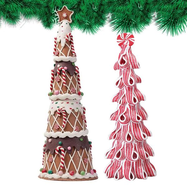 Christmas Decorations Christmas Tree Table Decoration Fondant Chocolate Candy Cane Christmas Tree Decorations Christmas Table Top Decor Cent