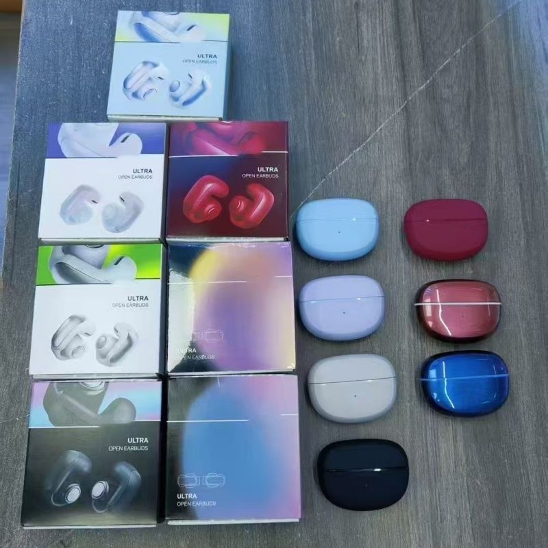 BS New Bluetooth 5.3 Ultra Open Earbuds V12 Wireless Earphones Tws Sport Earbuds HD Mic Call Ear Clip Waterproof In Ear Touch Control Gaming Earphon