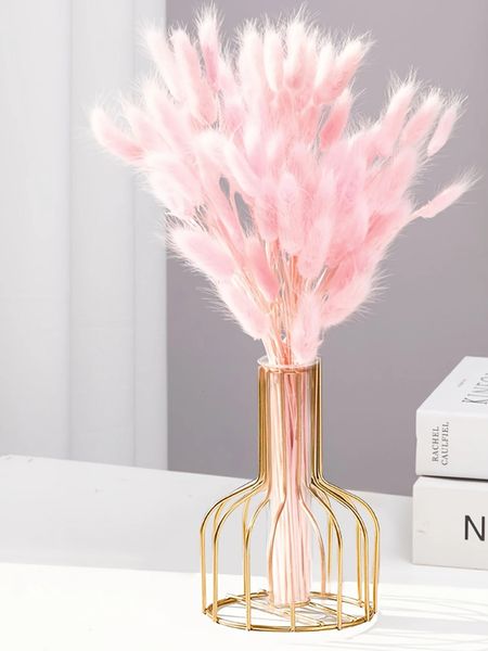 Modern Nordic Iron Vase Ideal For Dried Flowers Stylish Decor Black or Gold 241203