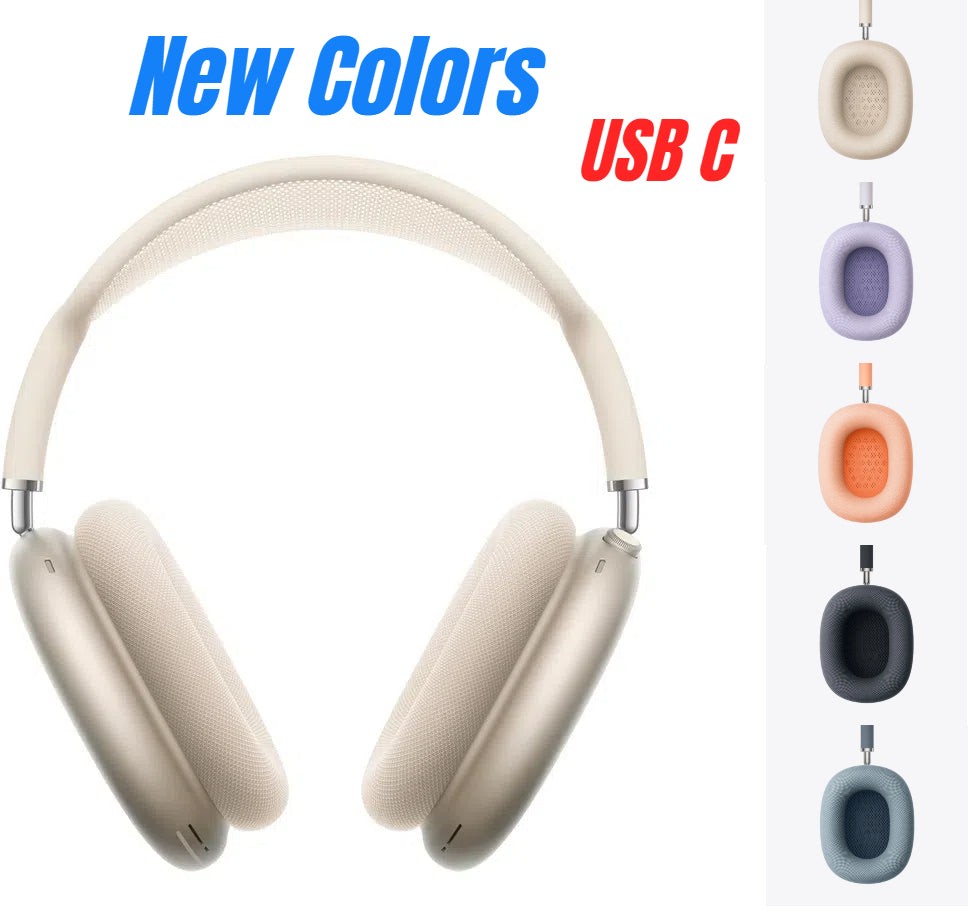 USA Stock For NEW Air pods Max USB C Bluetooth Headphone Earbuds Accessories Max 2 Transparent TPU Silicone Case AirPodsPro Max Noise Cancelling Hea