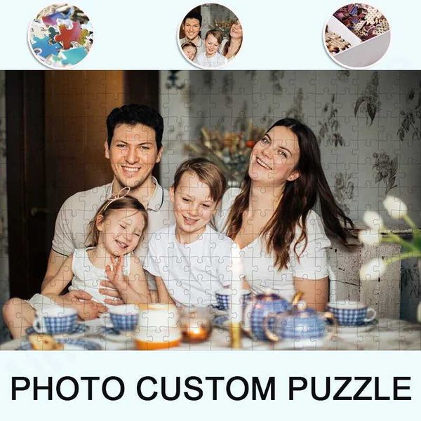 3D Puzzles Photo Custom Puzzle Personalized Photo Diy 300 500 1000 Pieces Adult Toy Decoration Collection Anniversary Gift Home Deco H241119