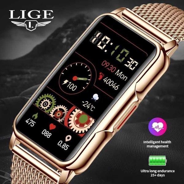 LIGE Smart Watch Call Reminder Music Control Life Waterproof Pedometer Fitness Sports Elegant Watch For Woman Smartwatch Women M240824