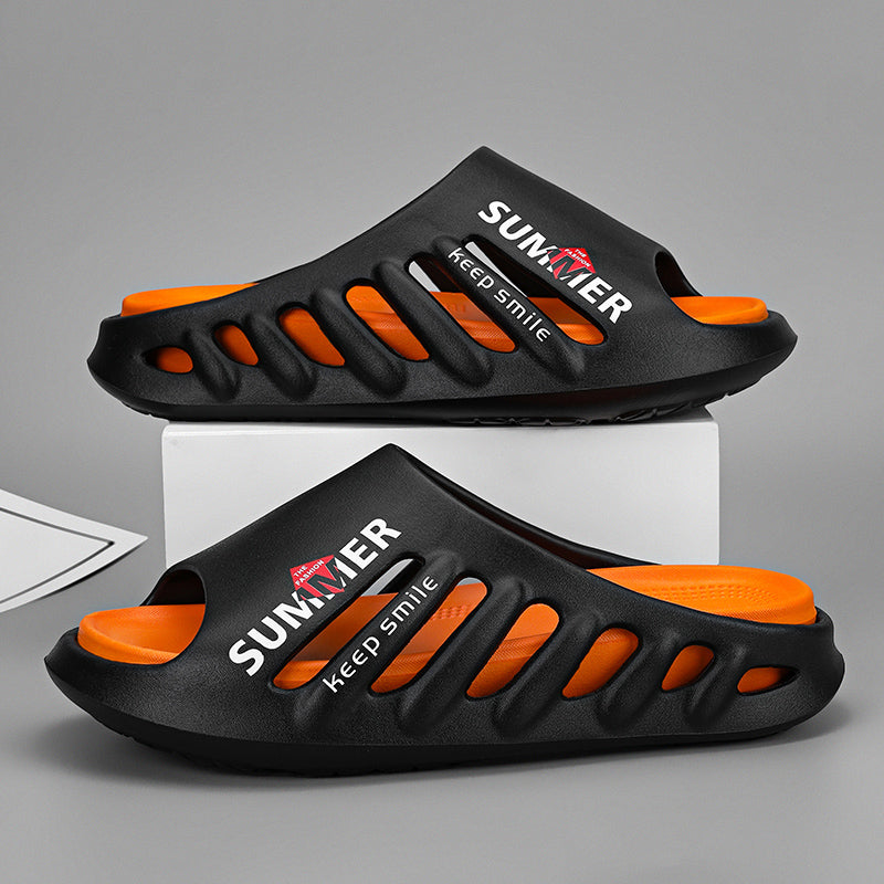 New Design Men&#039;s Slippers Indoor Outdoor Sandals Beach Comfortable Soft Slides Casual Shoes Trendy Men Flip-flops Home Slippers