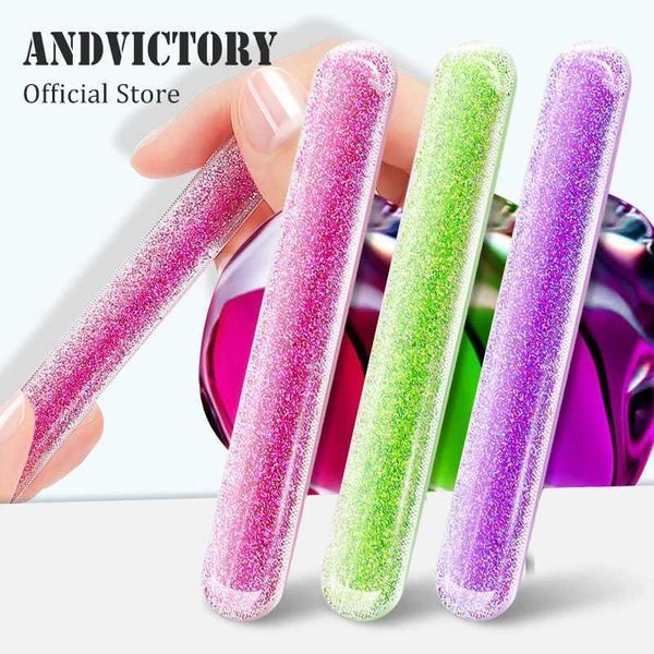 1 piece of nano glass nail file polishing machine with portable casing professional ergonomic cushioning accessories cleaning saw tool W2408